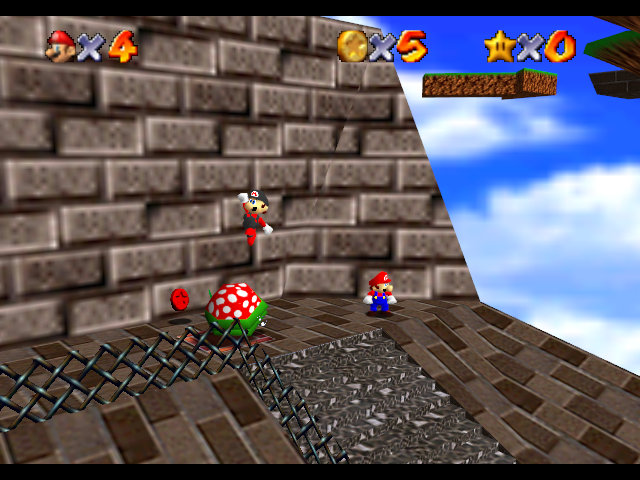 Super Mario 64 - Multiplayer Screenthot 2